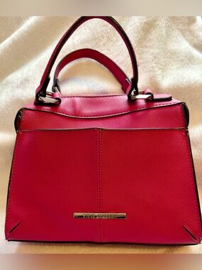Steve Madden Hot Pink Structured Satchel with Top Handle